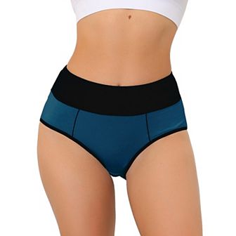 Women's High Waist Tummy Control Color-block Brief, Available In Plus Size