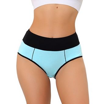 Women's High Waist Tummy Control Color-block Brief, Available In Plus Size