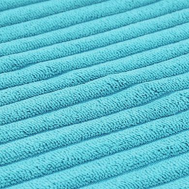 Corduroy Modern Solid Ribbed Couch Sofa Home Decorative Pillow Covers 2 Pcs 16" x 16"