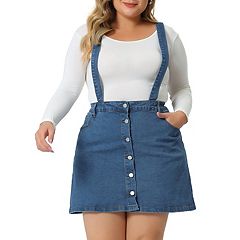 Jean overall outlet skirt plus size