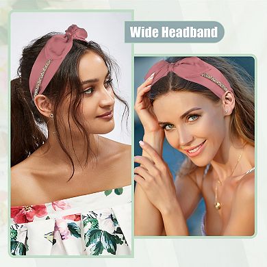 Bunny Ears Wide Bow Headbands Fashion with Bow Knotted for Girl Women