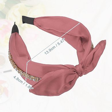 Bunny Ears Wide Bow Headbands Fashion with Bow Knotted for Girl Women