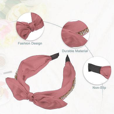 Bunny Ears Wide Bow Headbands Fashion with Bow Knotted for Girl Women