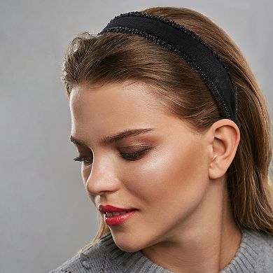 1 Pc Beaded Headbands Hairband for Women 1.18 Inch Wide