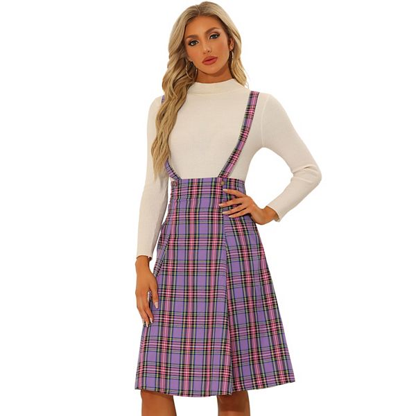 Overall skirt plaid best sale