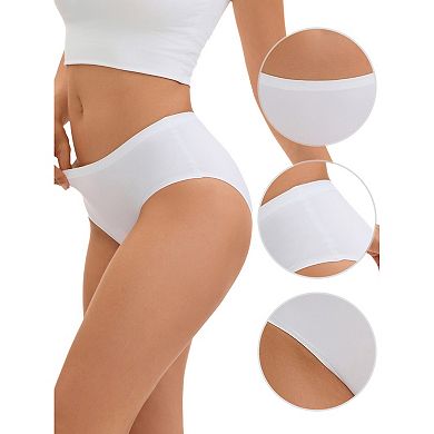 Panties for Women Unlined Comfortable Underwear No Show Elastic Waist Brief