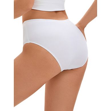 Panties for Women Unlined Comfortable Underwear No Show Elastic Waist Brief