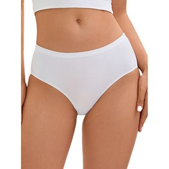 Panties for Women Unlined Comfortable Underwear No Show Elastic Waist Brief