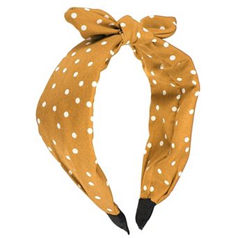 Bowknot Headband with Bunny Ears Hairband for Women 2.17 Inch Wide