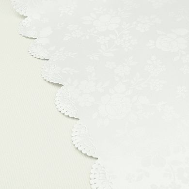 Rectangle Pvc Wrinkle-resistant Washable Suitable Restaurant Table Cover 1 Pc, 55" X 79"