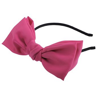 Satin Bow Knot Headband Fashion Hairband for Women 0.31 Inch Wide