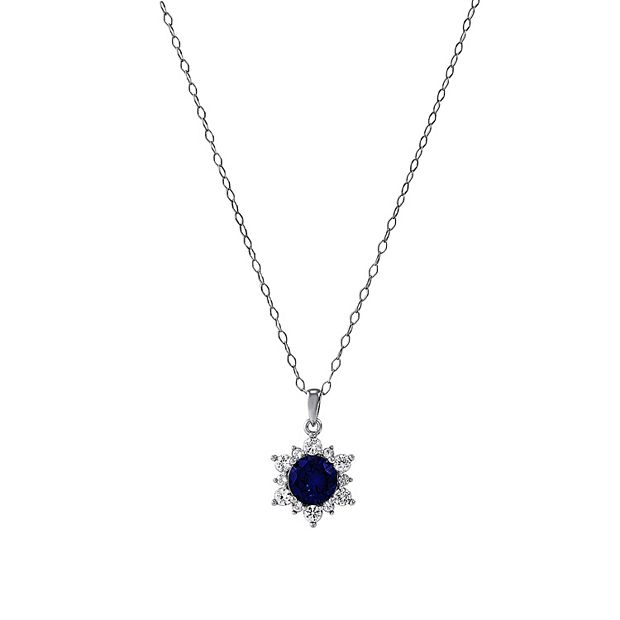 Kohl's blue sales sapphire necklace