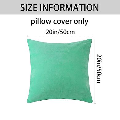Chenille Throw Solid Color Couch Sofa Home Decoration Pillow Covers 2 Pcs 20" x 20"