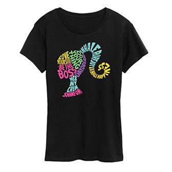 Women's Barbie® Empowering Phrases Graphic Tee