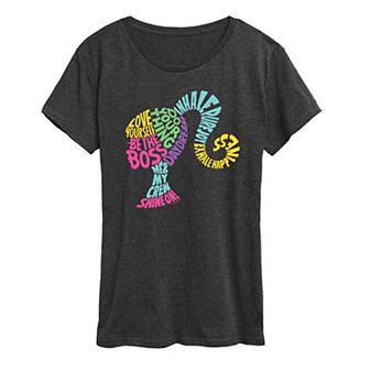 Women's Barbie® Empowering Phrases Graphic Tee