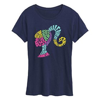Women's Barbie® Empowering Phrases Graphic Tee