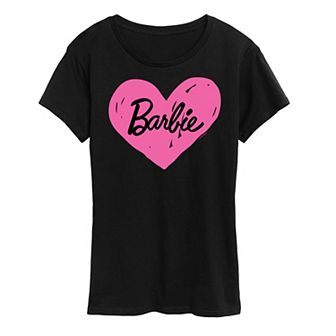 Women's Barbie® Hand Painted Heart Logo Graphic Tee
