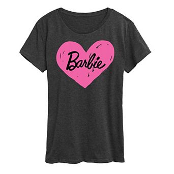 Women's Barbie® Hand Painted Heart Logo Graphic Tee