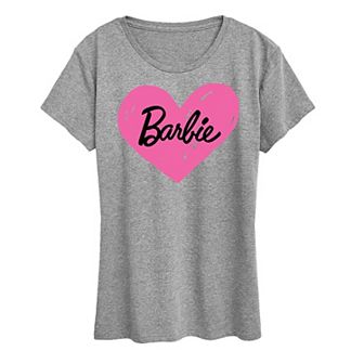 Women's Barbie® Hand Painted Heart Logo Graphic Tee