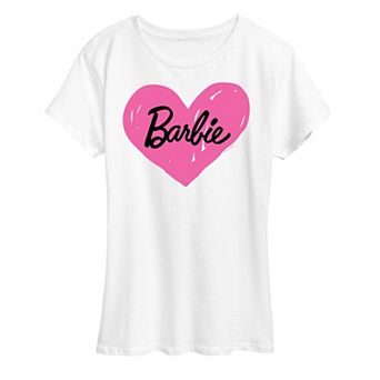 Women's Barbie® Hand Painted Heart Logo Graphic Tee