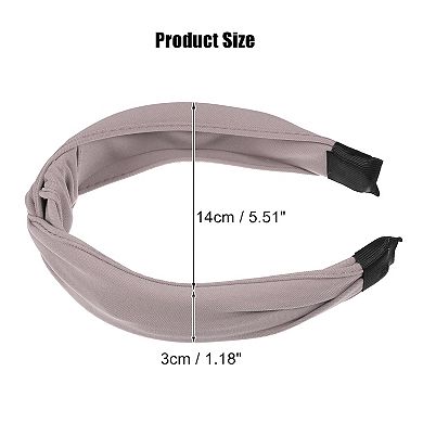 Satin Knotted Headband Hairband for Women 1.2 Inch Wide
