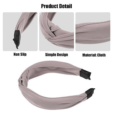 Satin Knotted Headband Hairband for Women 1.2 Inch Wide