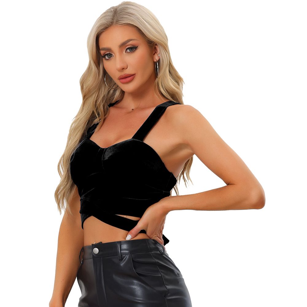 タンクトップ Renli Su Cropped Velvet Vest Libby Cropped Velvet Vest | Nuuly