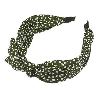 Leopard Spot Wide Bow Headbands Fashion with Bow Knotted for Girl Women