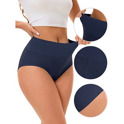 Camille Women's Briefs in Beige Classic Full Control Cotton Knickers 3 Pack Set