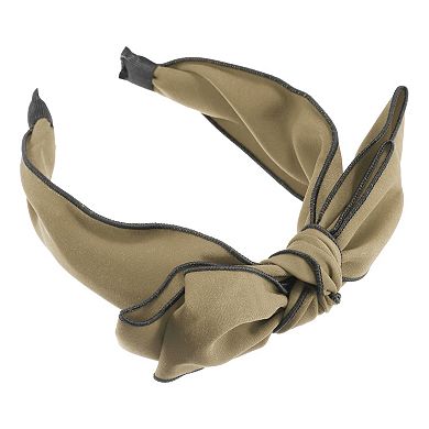 Double Layered Bow Knot Headband Hairband for Women 2.6 Inch Wide