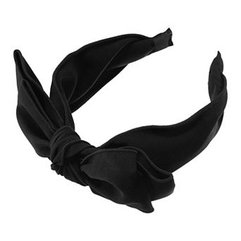 Double Layered Bow Knot Headband Hairband for Women 2.6 Inch Wide