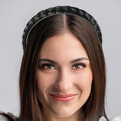Headband Synthetic Hair Plaited Headband Braid Braided 0.59 Inch Wide
