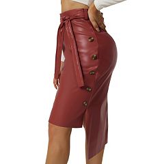 Red skirt kohls sales