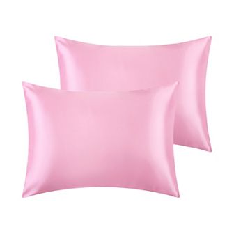 Satin Hair and Skin Breathable Envelope Closure Pillowcase 2 pc 20" x 26"