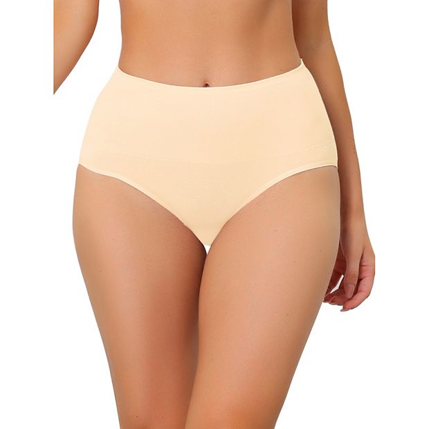 Camille Women's High Waist Full Briefs in Pink Mix 100% Cotton Panties Pack of 3 | UK
