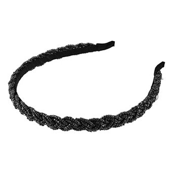 1 pc Beaded Hair Hoop Hairband for Women 0.43 Inch Wide