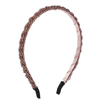 1 pc Beaded Hair Hoop Hairband for Women 0.43 Inch Wide