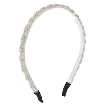 1 pc Beaded Hair Hoop Hairband for Women 0.43 Inch Wide