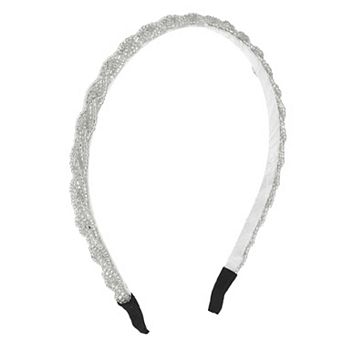 1 pc Beaded Hair Hoop Hairband for Women 0.43 Inch Wide
