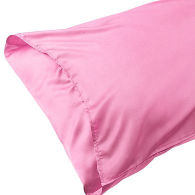 Satin Comfortable Hair and Skin Envelope Closure Standard Pillowcase 2 Pcs 20" x 40"