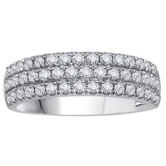 Galaxie Solaire 14k White Gold 1 Carat T.W. Lab-Grown Diamond Anniversary Ring