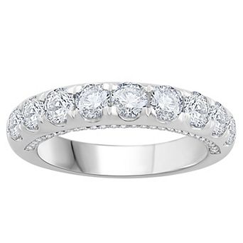 Galaxie Solaire 14k White Gold 1 7/8 Carat T.W. Lab-Grown Diamond Anniversary Ring