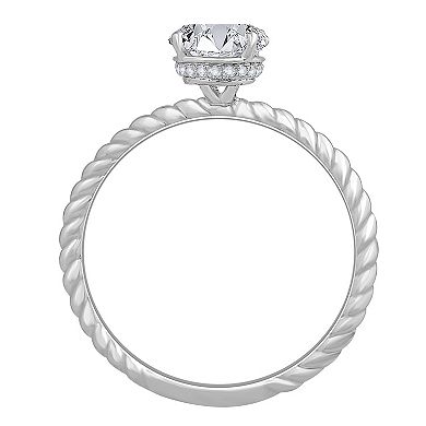 Diamond Medley 14k White Gold 1 Carat T.W. Lab-Grown Diamond Engagement Ring