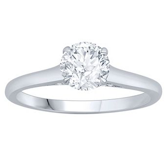 Galaxie Solaire 14k White Gold 1 Carat T.W. Lab-Grown Diamond Engagement Ring