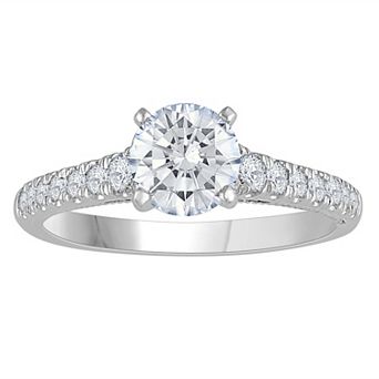Galaxie Solaire 14k White Gold 1 1/3 Carat T.W. Lab-Grown Diamond Engagement Ring