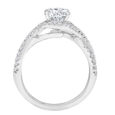 Galaxie Solaire 14k White Gold 1 3/8 Carat T.W. Lab-Grown Diamond Engagement Ring
