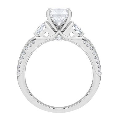 Diamond Medley 14k White Gold 1 5/8 Carat T.W. Lab-Grown Diamond Engagement Ring
