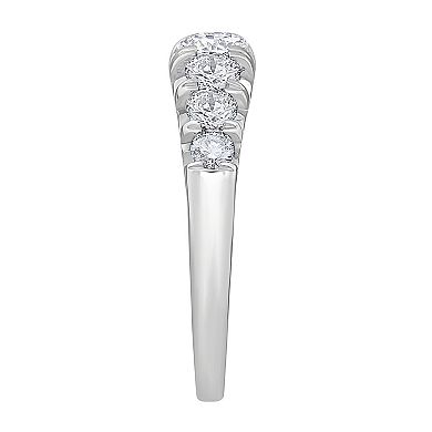 Diamond Medley 14k White Gold 1 Carat T.W. Lab-Grown Diamond Anniversary Ring
