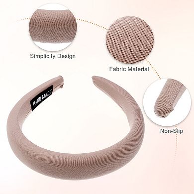 3pcs Fabric Wide Headbands Simplicity Design 1.18"