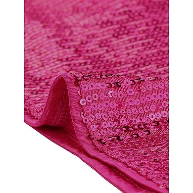 Plus Size Sequin Tops For Women Sparkly One Shoulder Short Sleeve Party Tops